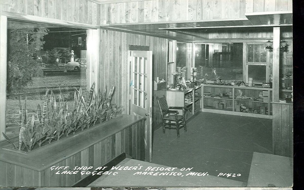 Weber Resort (Webers Resort, Gogebic Lodge) - Old Postcard View (newer photo)
